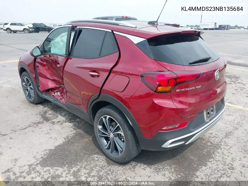 2022 Buick Encore Gx Fwd Select VIN: KL4MMDS23NB135684 Lot: 39473027