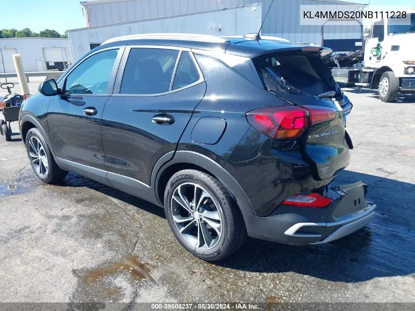 KL4MMDS20NB111228 2022 Buick Encore Gx Fwd Select