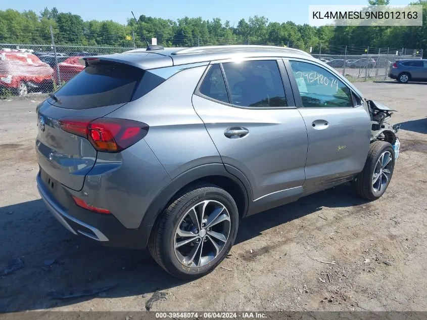 2022 Buick Encore Gx Awd Select VIN: KL4MMESL9NB012163 Lot: 39548074