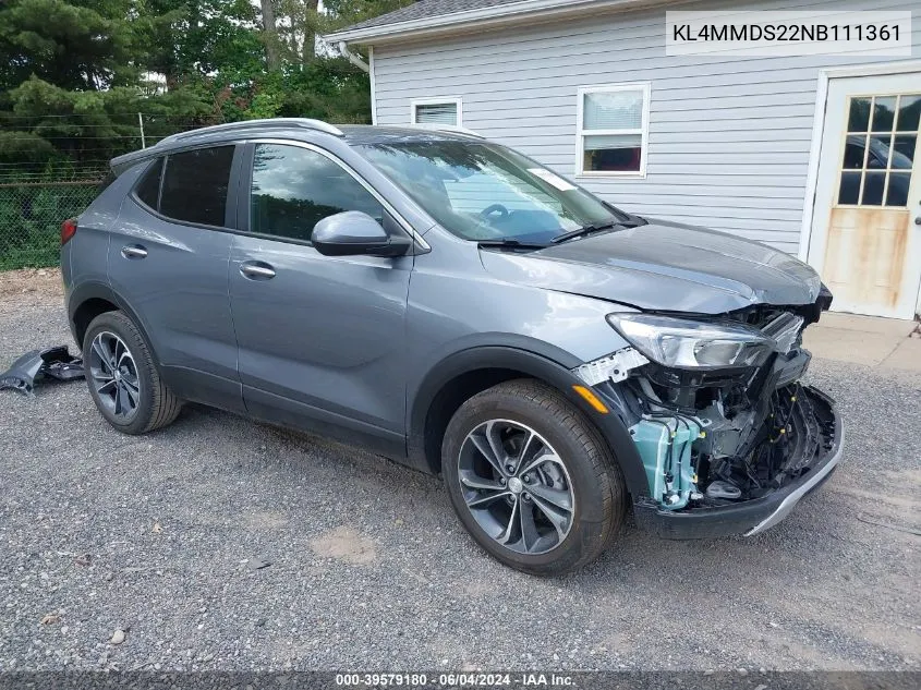 2022 Buick Encore Gx Fwd Select VIN: KL4MMDS22NB111361 Lot: 39579180