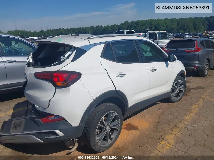 KL4MMDSLXNB063391 2022 Buick Encore Gx Fwd Select