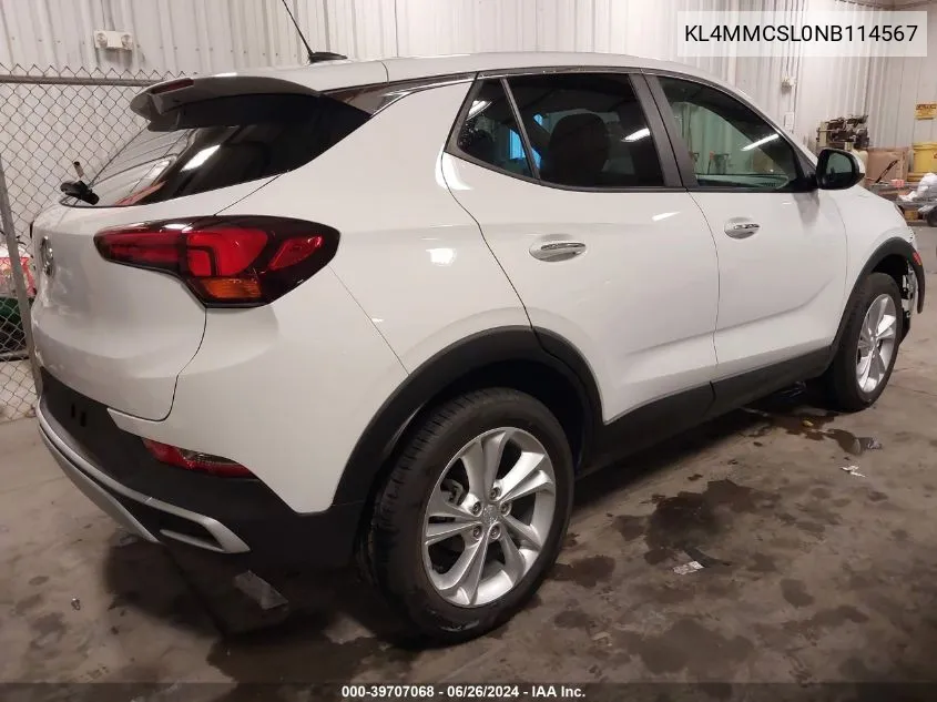 KL4MMCSL0NB114567 2022 Buick Encore Gx Awd Preferred