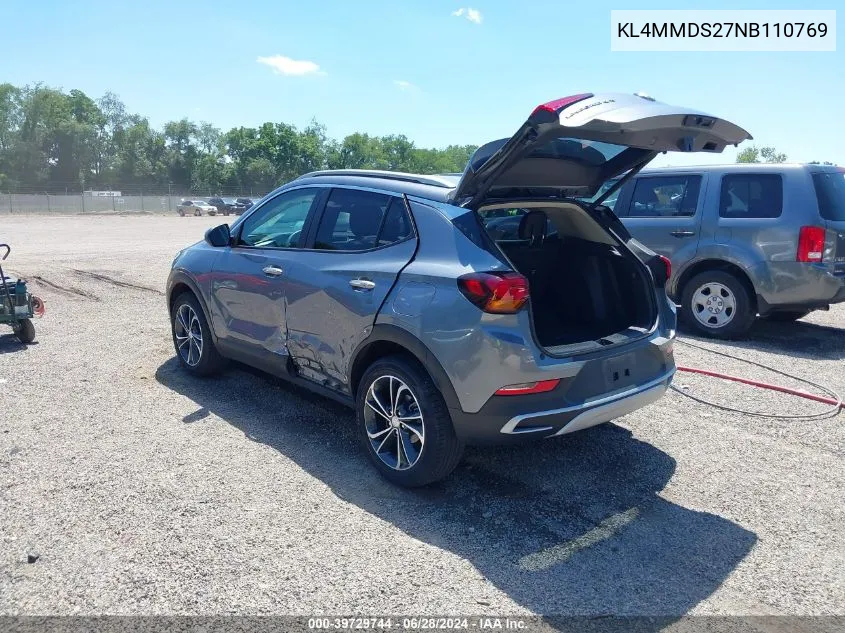 2022 Buick Encore Gx Fwd Select VIN: KL4MMDS27NB110769 Lot: 39729744