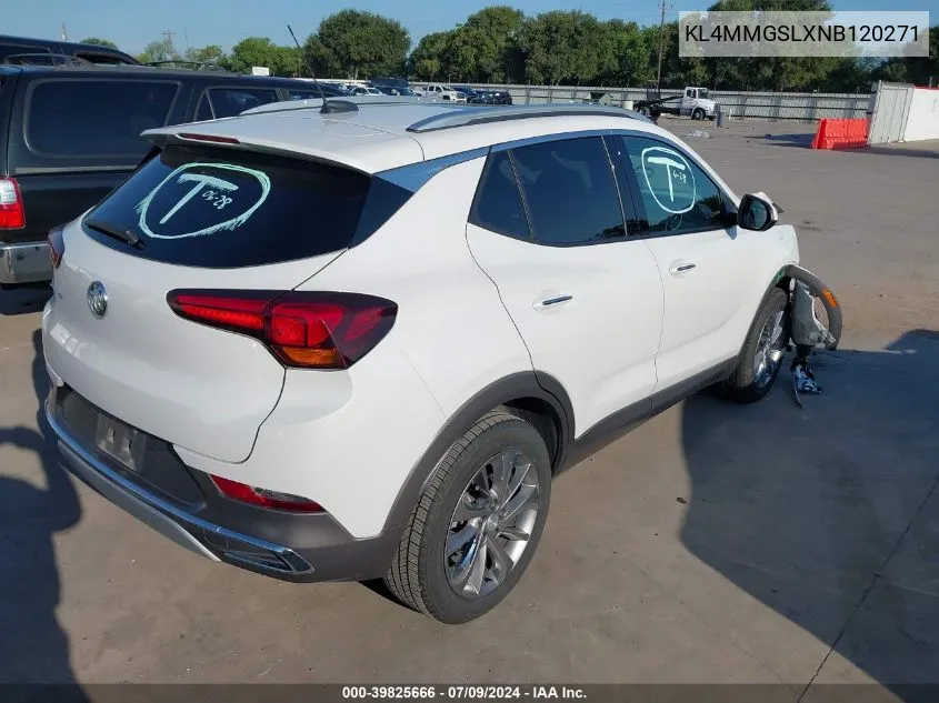 2022 Buick Encore Gx Essence VIN: KL4MMGSLXNB120271 Lot: 39825666