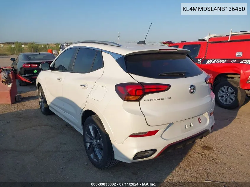 2022 Buick Encore Gx Fwd Select VIN: KL4MMDSL4NB136450 Lot: 39833082