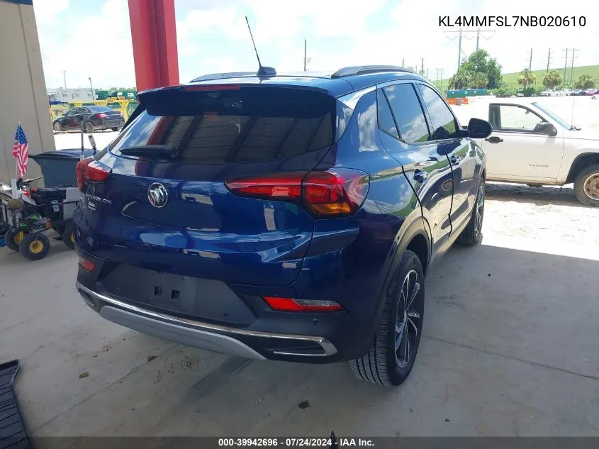 2022 Buick Encore Gx Fwd Essence VIN: KL4MMFSL7NB020610 Lot: 39942696