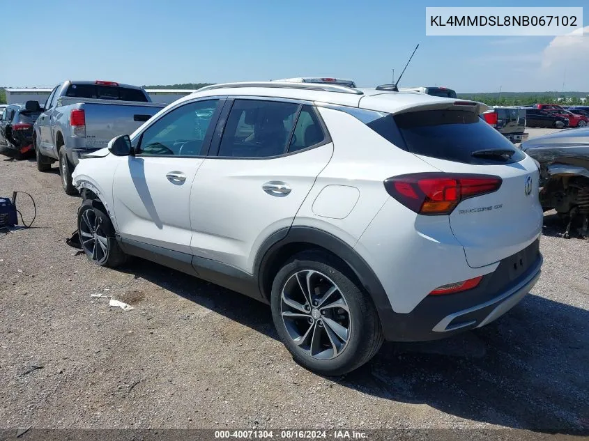 2022 Buick Encore Gx Fwd Select VIN: KL4MMDSL8NB067102 Lot: 40071304