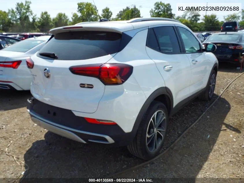 2022 Buick Encore Gx Fwd Select VIN: KL4MMDS23NB092688 Lot: 40130569