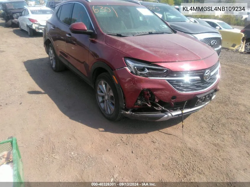 KL4MMGSL4NB109234 2022 Buick Encore Gx Essence