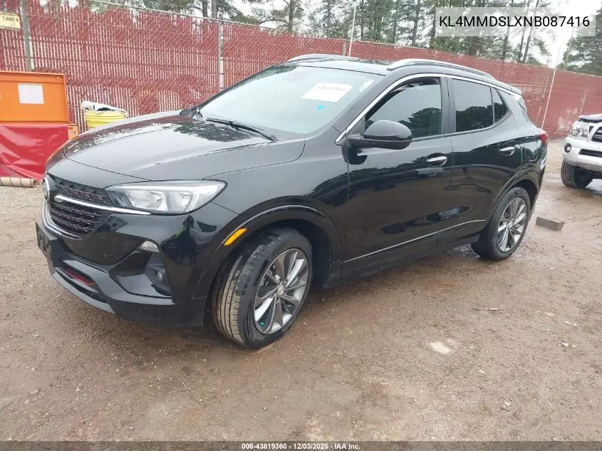 KL4MMDSLXNB087416 2022 Buick Encore Gx Fwd Select