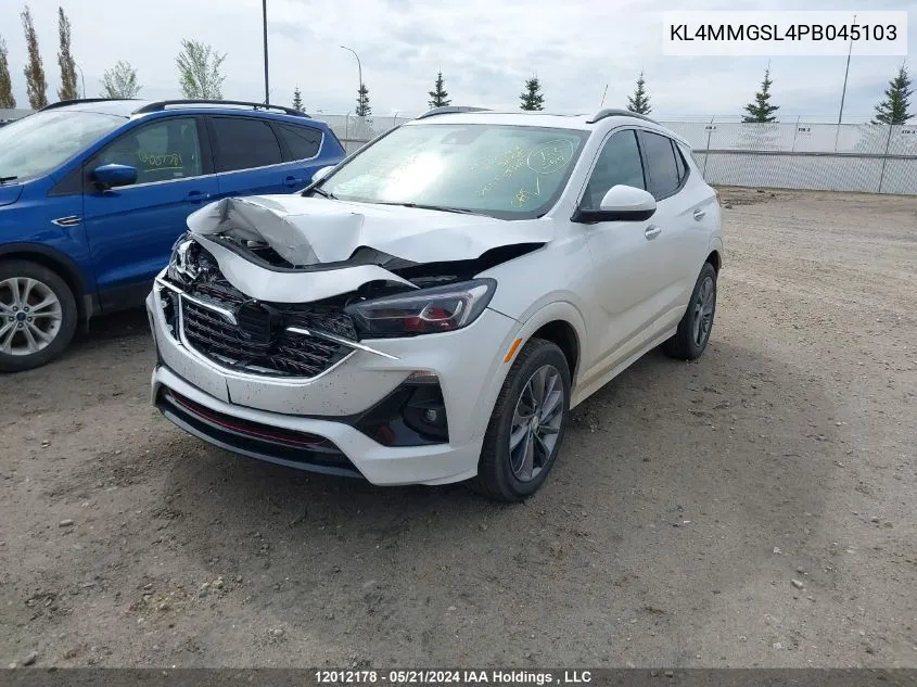 2023 Buick Encore Gx Essence VIN: KL4MMGSL4PB045103 Lot: 12012178