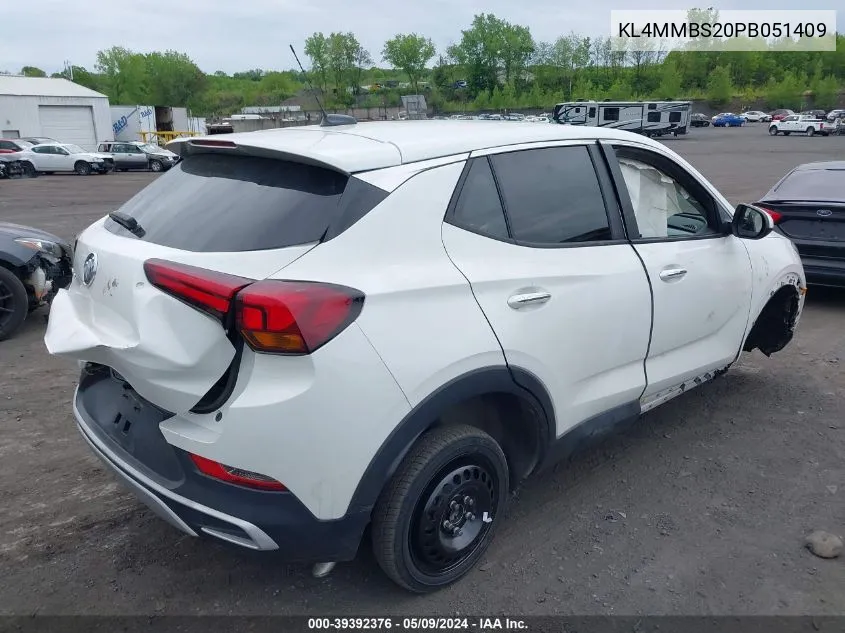 2023 Buick Encore Gx Preferred Fwd VIN: KL4MMBS20PB051409 Lot: 39392376