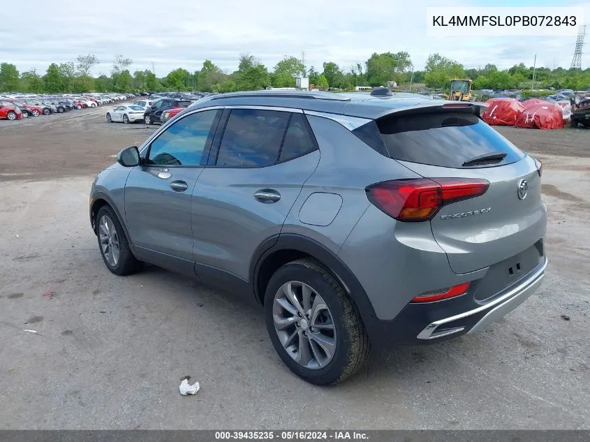 2023 Buick Encore Gx Essence Fwd VIN: KL4MMFSL0PB072843 Lot: 39435235