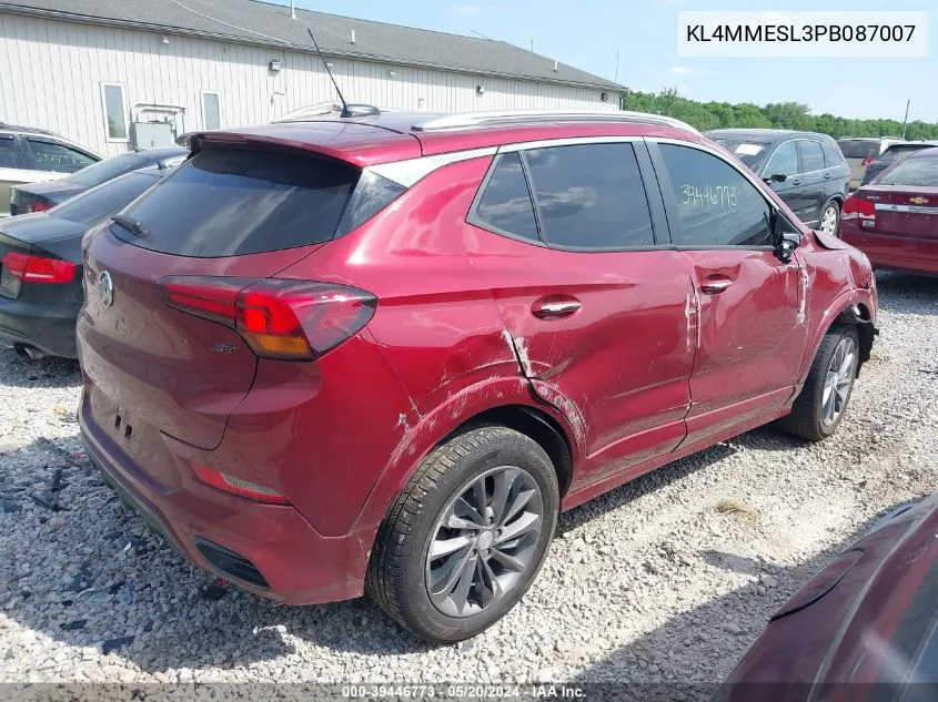 2023 Buick Encore Gx Select Awd VIN: KL4MMESL3PB087007 Lot: 39446773