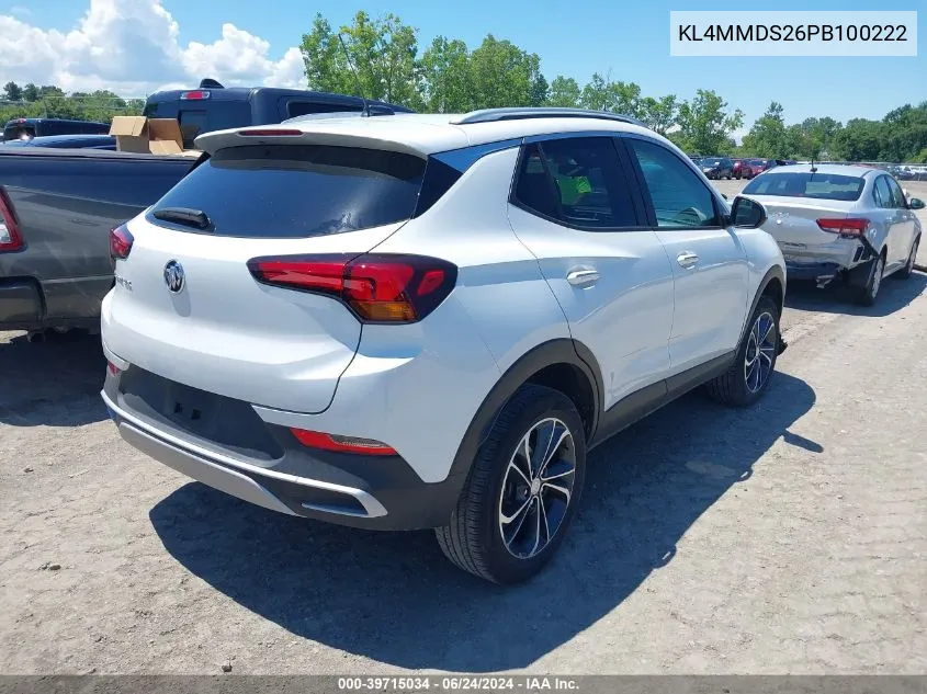 2023 Buick Encore Gx Select Fwd VIN: KL4MMDS26PB100222 Lot: 39715034