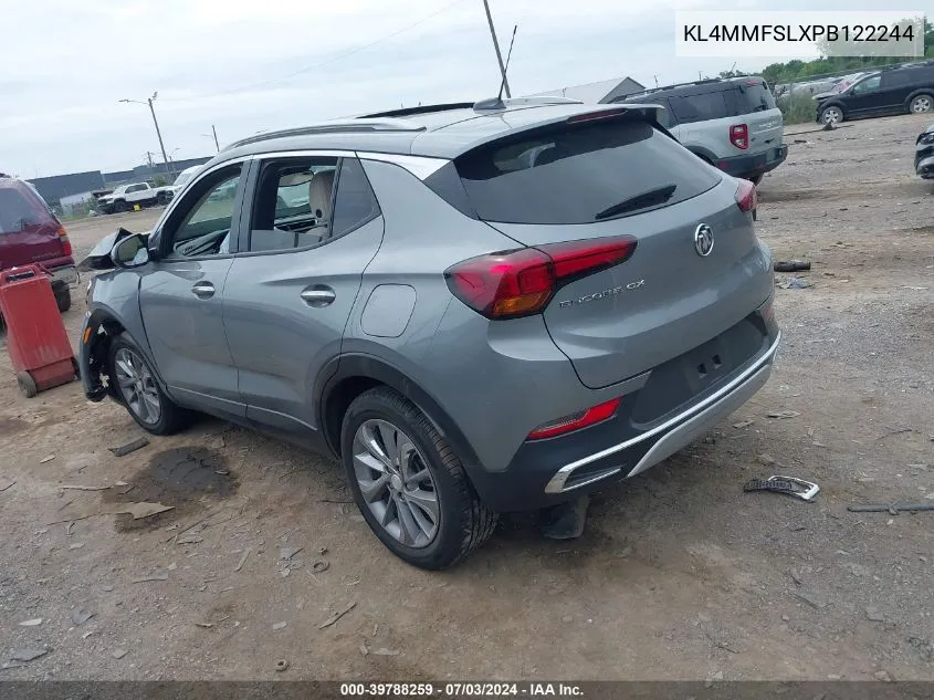 2023 Buick Encore Gx Essence Fwd VIN: KL4MMFSLXPB122244 Lot: 39788259