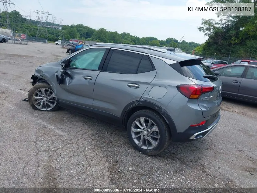 KL4MMGSL5PB138387 2023 Buick Encore Gx Essence Awd