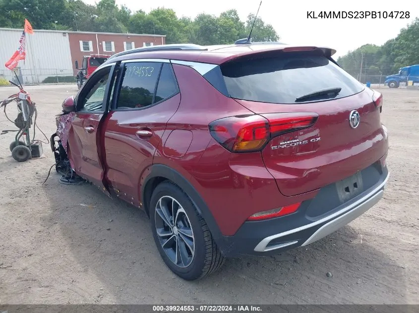 2023 Buick Encore Gx Select Fwd VIN: KL4MMDS23PB104728 Lot: 39924553