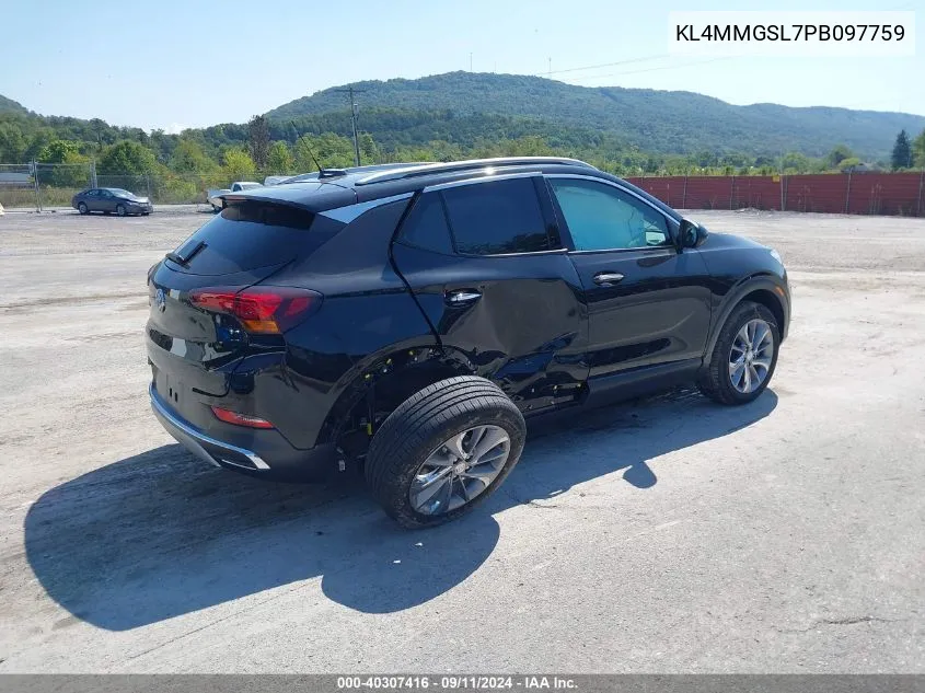 2023 Buick Encore Gx Essence Awd VIN: KL4MMGSL7PB097759 Lot: 40307416