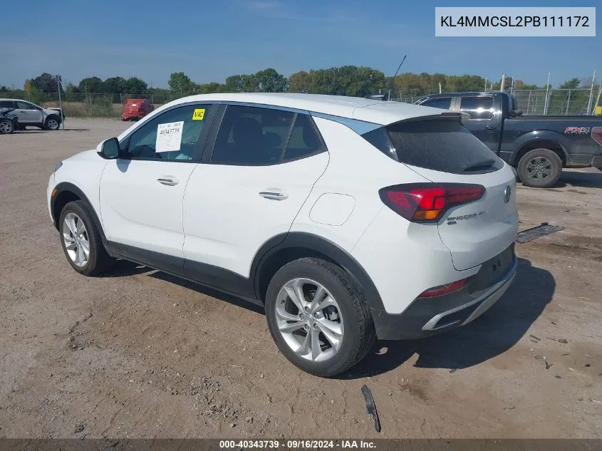 2023 Buick Encore Gx Preferred VIN: KL4MMCSL2PB111172 Lot: 40343739