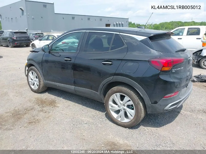 2024 Buick Encore Gx VIN: KL4AMCSL1RB005012 Lot: 12032245