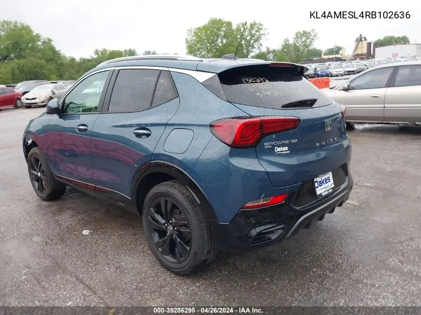 KL4AMESL4RB102636 2024 Buick Encore Gx Sport Touring Awd