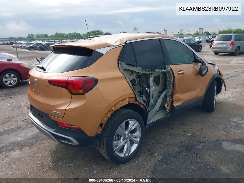 KL4AMBS23RB097922 2024 Buick Encore Gx Preferred Fwd