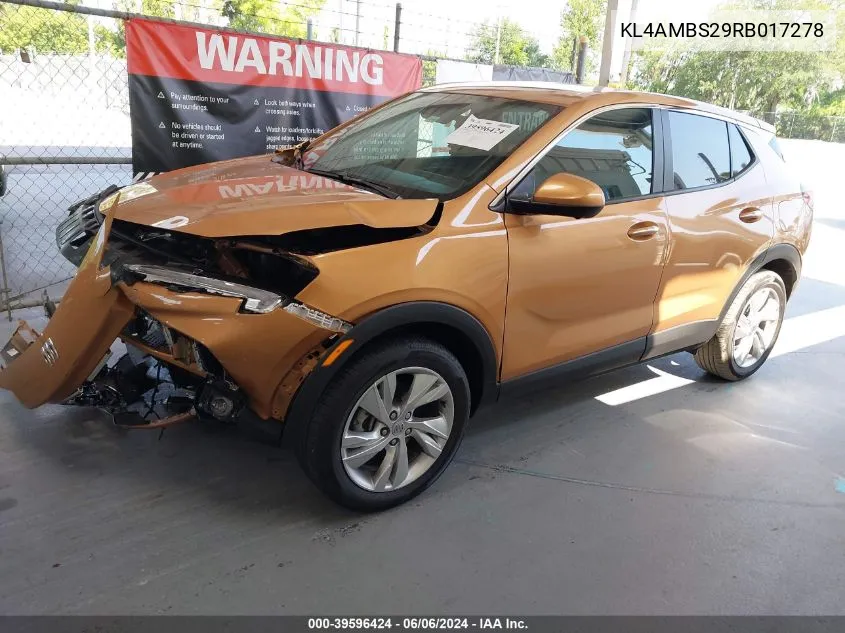 KL4AMBS29RB017278 2024 Buick Encore Gx Preferred Fwd