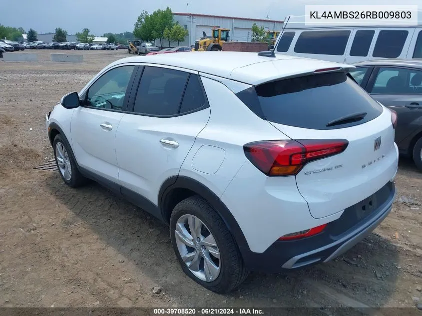 KL4AMBS26RB009803 2024 Buick Encore Gx Preferred Fwd