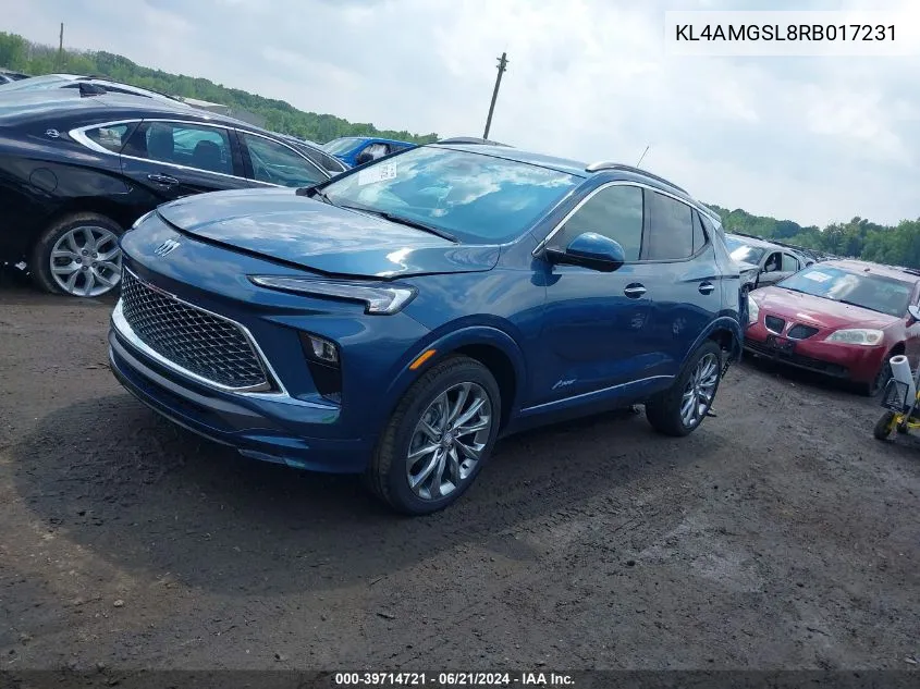 KL4AMGSL8RB017231 2024 Buick Encore Gx Avenir Awd