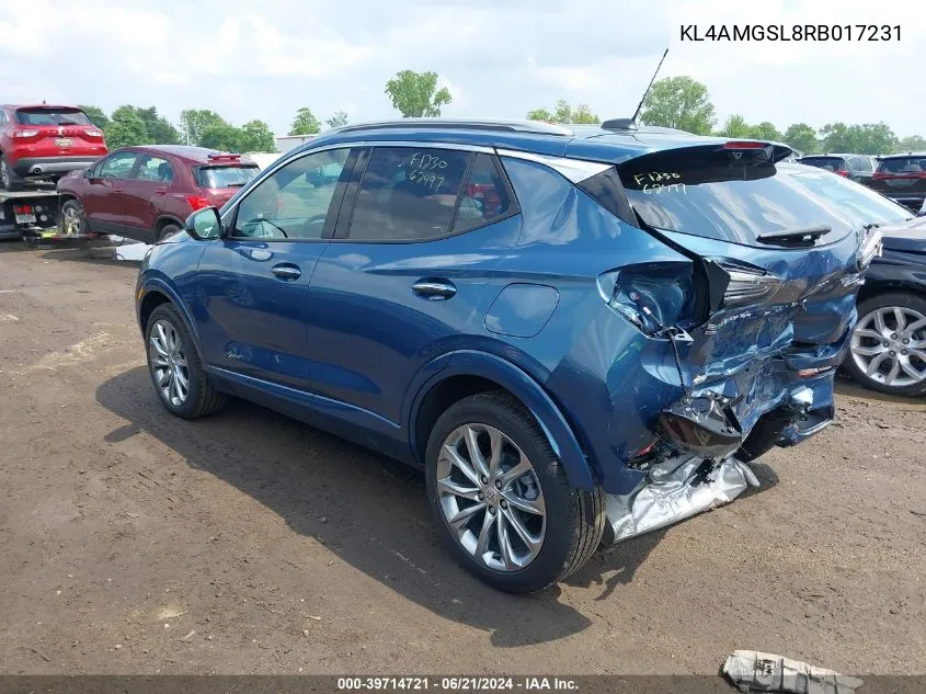 KL4AMGSL8RB017231 2024 Buick Encore Gx Avenir Awd