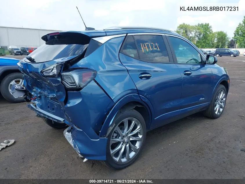 KL4AMGSL8RB017231 2024 Buick Encore Gx Avenir Awd