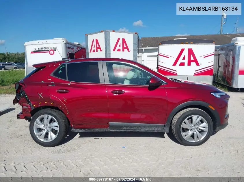 2024 Buick Encore Gx Preferred VIN: KL4AMBSL4RB168134 Lot: 39778167