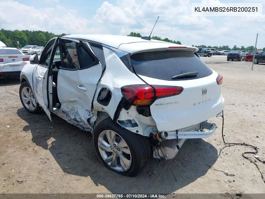 KL4AMBS26RB200251 2024 Buick Encore Gx Preferred Fwd