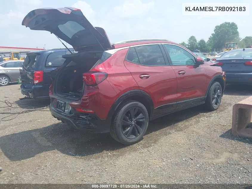 KL4AMESL7RB092183 2024 Buick Encore Gx Sport Touring Awd