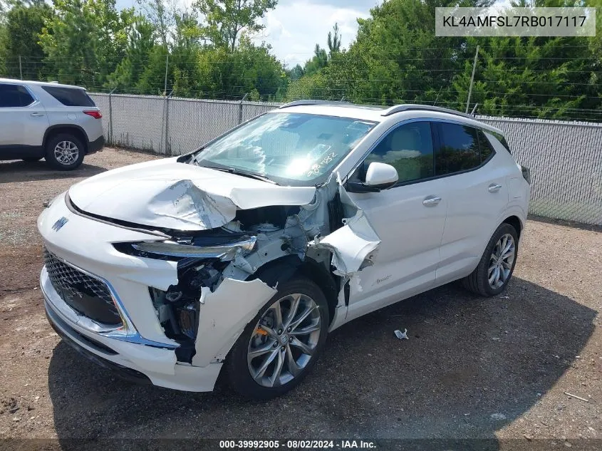 KL4AMFSL7RB017117 2024 Buick Encore Gx Avenir Fwd