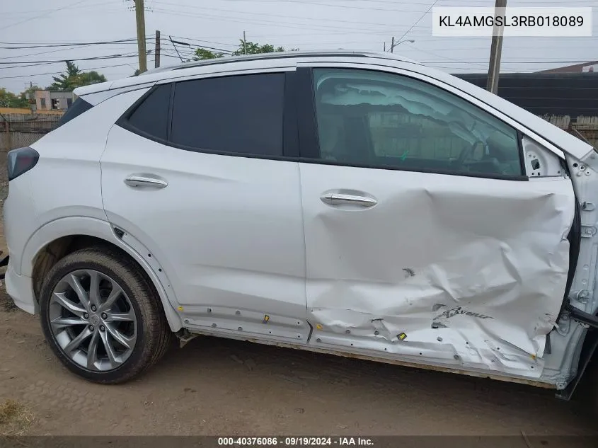 2024 Buick Encore Gx Avenir Awd VIN: KL4AMGSL3RB018089 Lot: 40376086