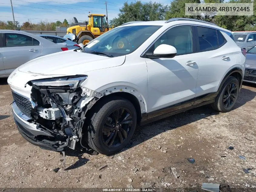 KL4AMDSL4RB192445 2024 Buick Encore Gx Sport Touring Fwd