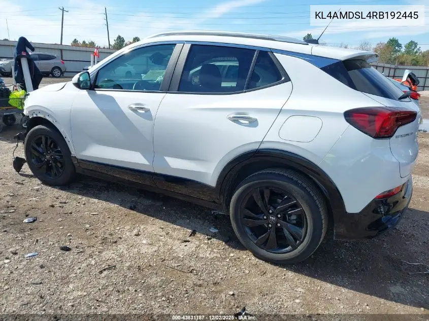 KL4AMDSL4RB192445 2024 Buick Encore Gx Sport Touring Fwd