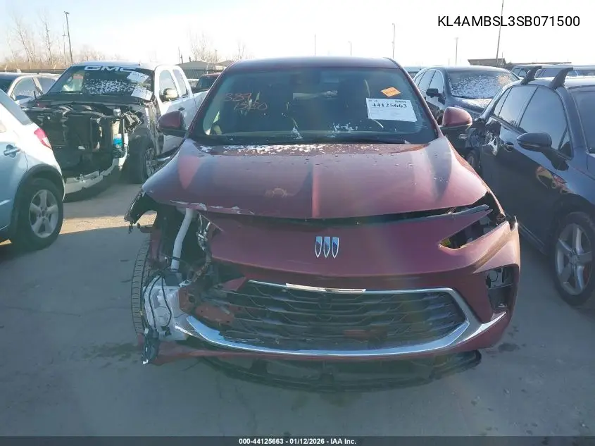 KL4AMBSL3SB071500 2025 Buick Encore Gx Preferred Fwd