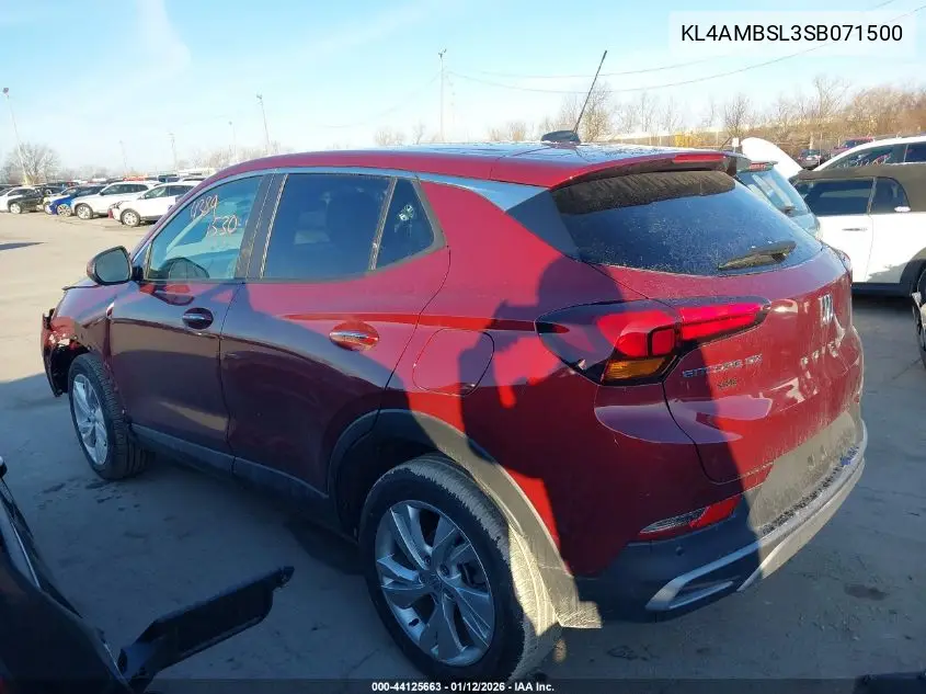 KL4AMBSL3SB071500 2025 Buick Encore Gx Preferred Fwd
