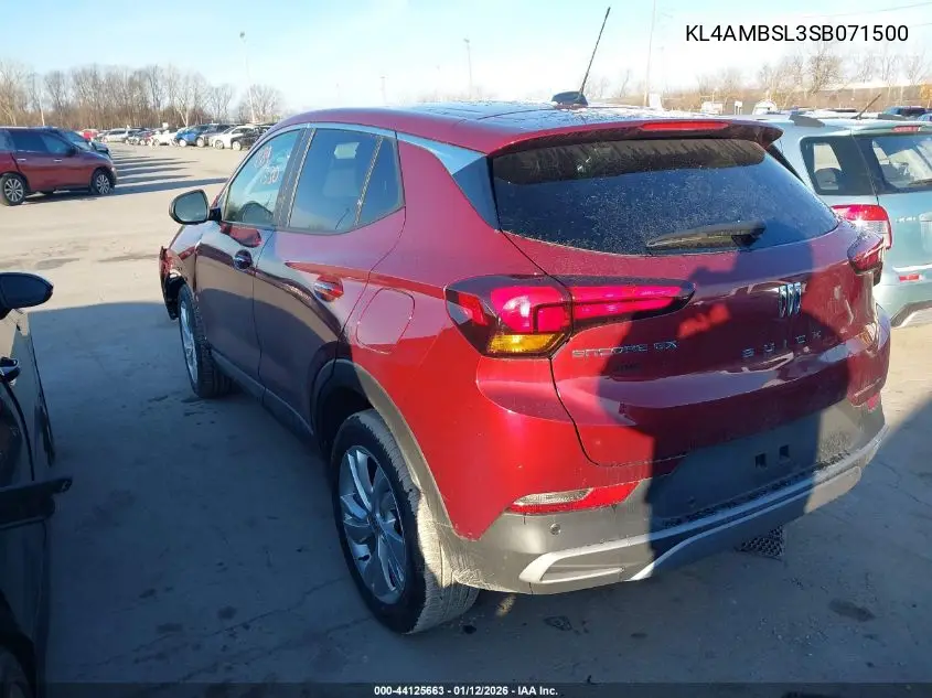 KL4AMBSL3SB071500 2025 Buick Encore Gx Preferred Fwd