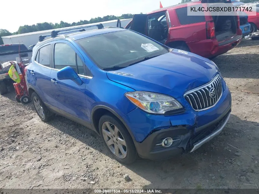 2013 Buick Encore Leather VIN: KL4CJCSBXDB171742 Lot: 39407534