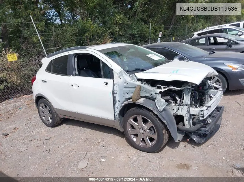 2013 Buick Encore Leather VIN: KL4CJCSB0DB119536 Lot: 40314315