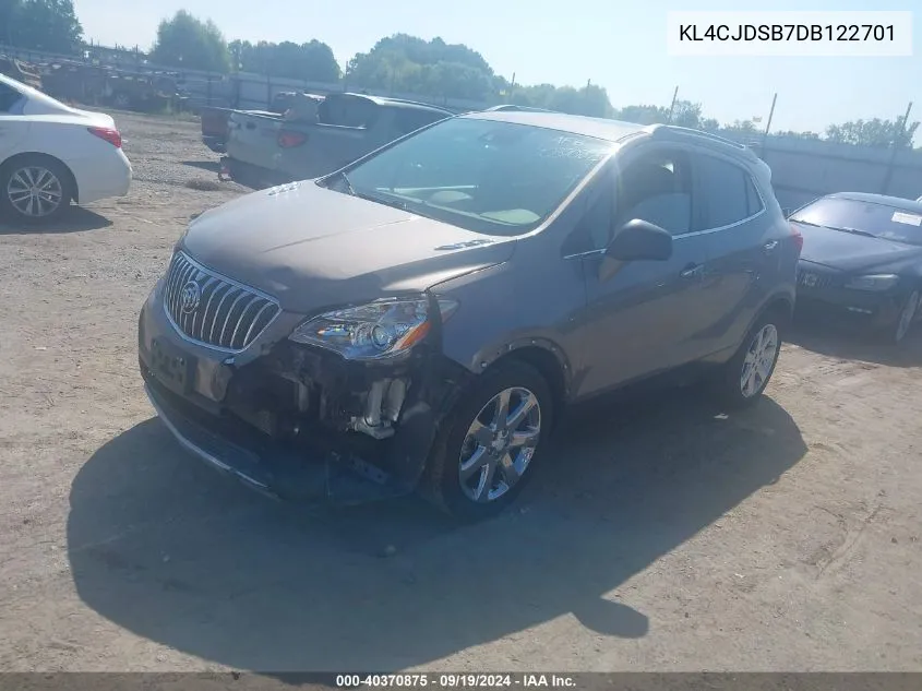 2013 Buick Encore Premium VIN: KL4CJDSB7DB122701 Lot: 40370875