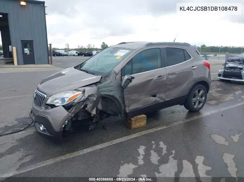 2013 Buick Encore VIN: KL4CJCSB1DB108478 Lot: 40398655