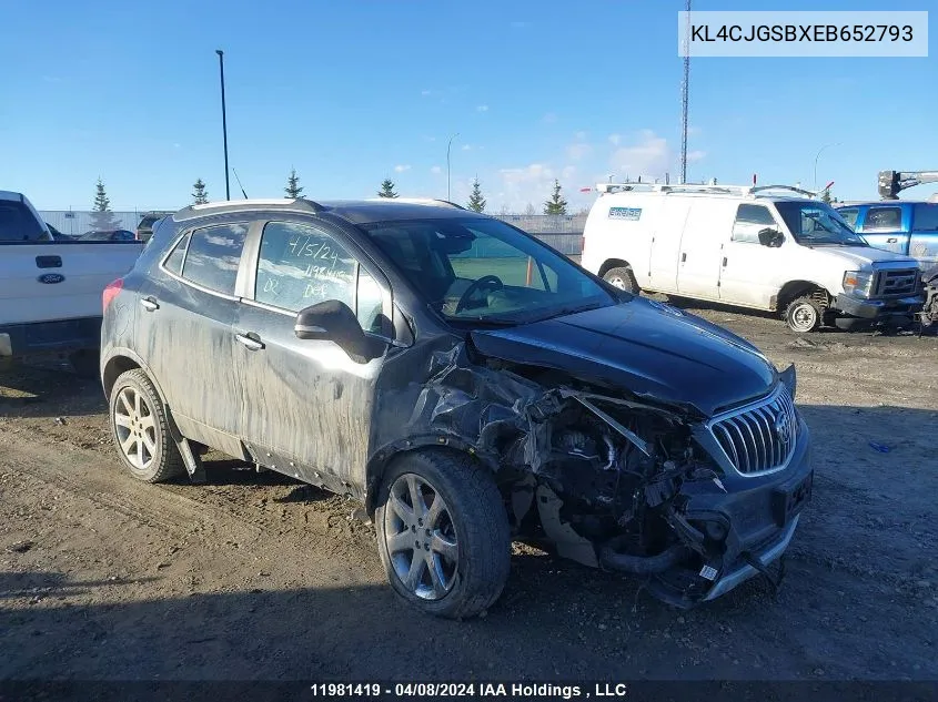 KL4CJGSBXEB652793 2014 Buick Encore