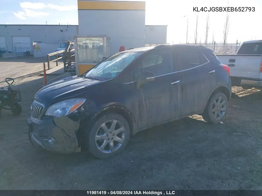 KL4CJGSBXEB652793 2014 Buick Encore