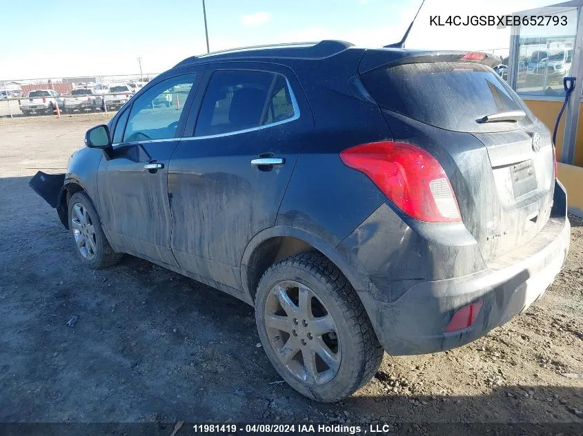 KL4CJGSBXEB652793 2014 Buick Encore