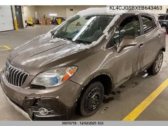 KL4CJGSBXEB643463 2014 Buick Encore